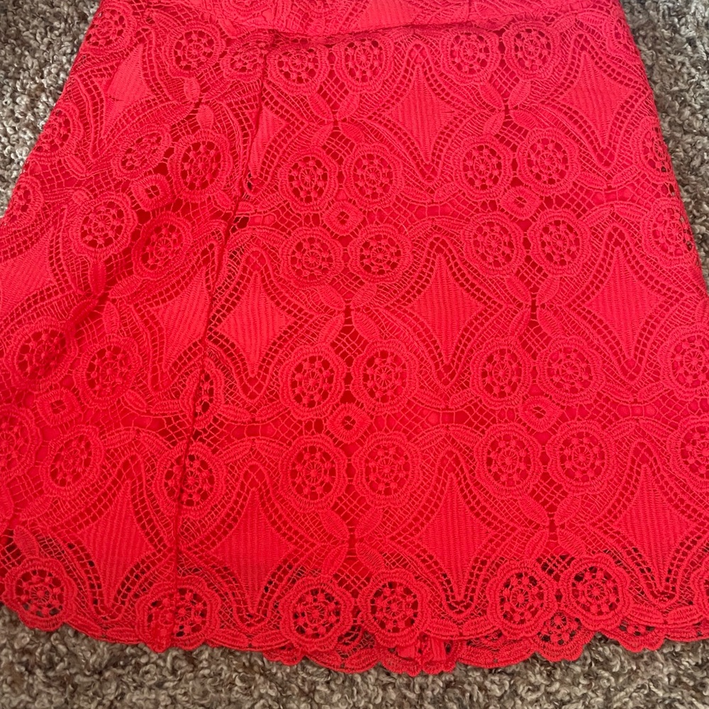 Hollister pattern Lacey red skirt